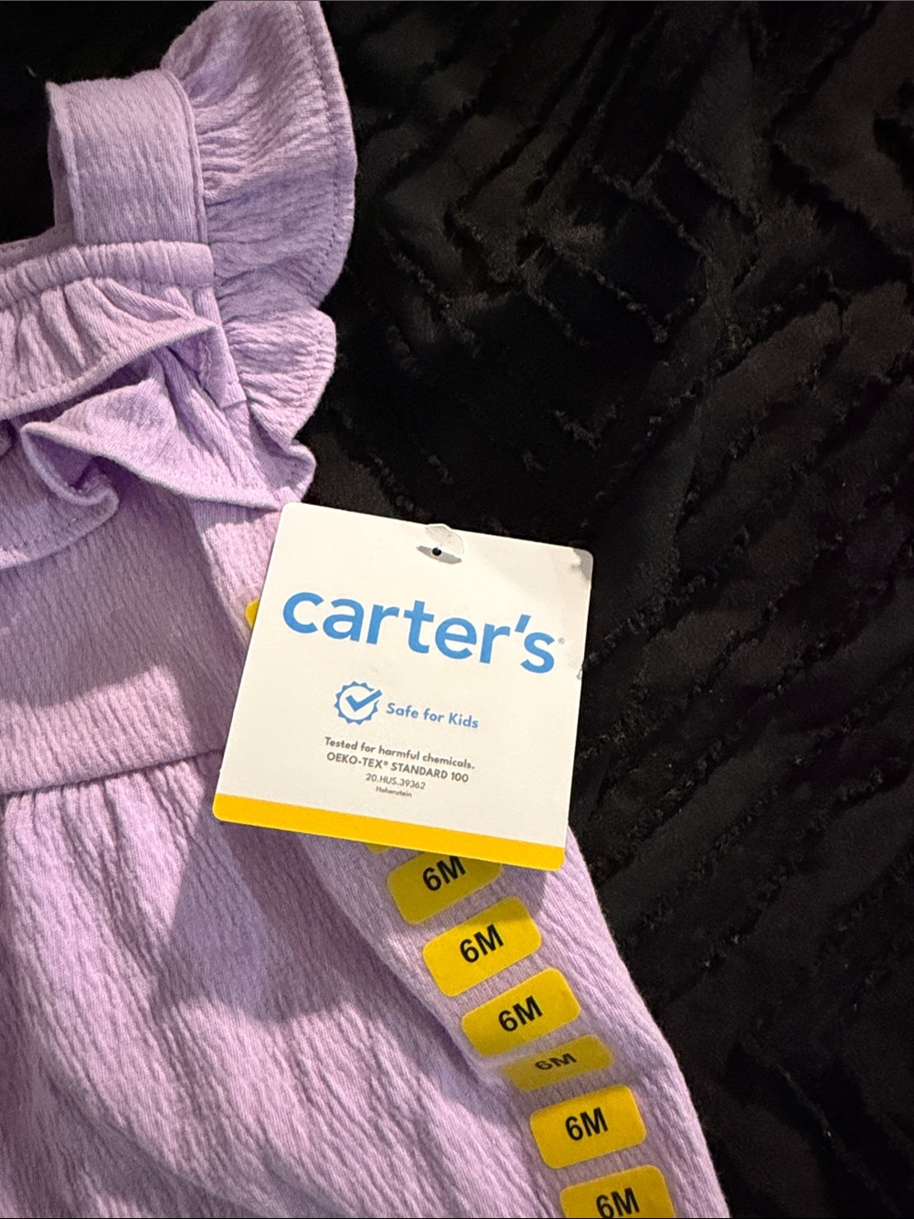 Carter's Lilac Ruffle Baby Top - Picture 2 of 4